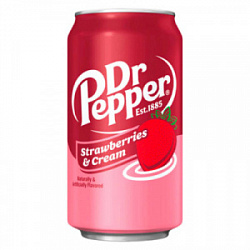 Напиток Dr.Pepper Strawberries & Cream, 355 мл