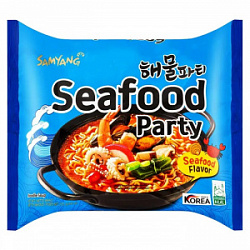Лапша Samyang Seafood Party, пачка 125 гр