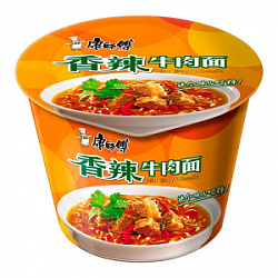 Лапша Kang Shi Fu вкус говядины острой, чашка 111 гр