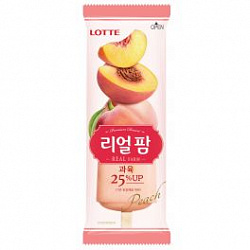 Мороженое Lotte REAL Персик, 80 мл