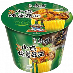 Лапша Kang Shi Fu вкус тушеной курицы и грибов, чашка 105 гр