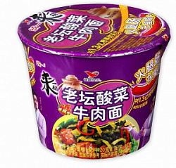 Лапша Kang Shi Fu вкус квашеной капусты и говядины, чашка 122 гр
