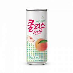 Напиток Dongwon Coolpis Yogurt Soda со вкусом персика, 230 мл