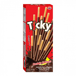 Палочки Ticky шоколадные, 18 гр