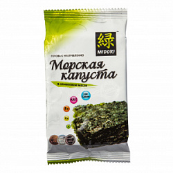 Midori Чипсы из морской капусты в оливковом масле, 5 гр