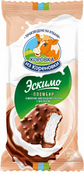 Мороженое пломбир ванильный эскимо в молочно-шоколадной глазури с фундуком 15%, 70 гр