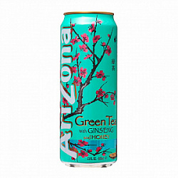 Напиток AriZona Extra Sweet Grean Tea with Ginseng & Honey, 650 мл
