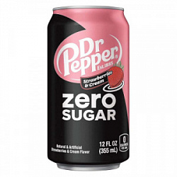 Напиток Dr.Pepper Strawberries & Cream Zero, 355 мл