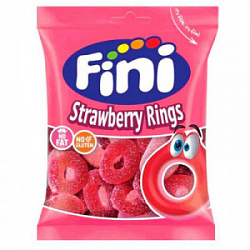 Мармелад Fini Strawberry Rings - Клубничные кольца, 90 гр