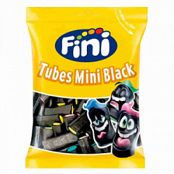 Мармелад Fini Tubes Mini Black - Лакрица мини кабели, 90 гр