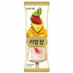 Мороженое Lotte REAL Фруктовое ассорти, 80 мл