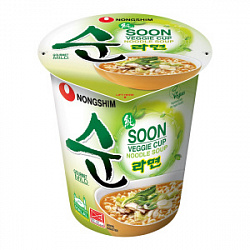 Лапша Nongshim Soon Veggie овощная, стакан 67 гр