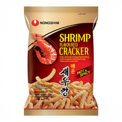 Чипсы Nongshim вкус креветки (острый), 75 гр
